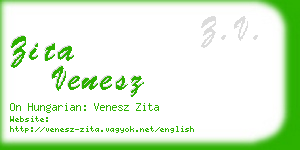 zita venesz business card